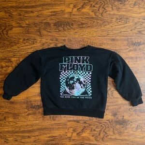 Pink Floyd Little Girls Graphic Sweatshirt Dark Side of the Moon Band Pullover